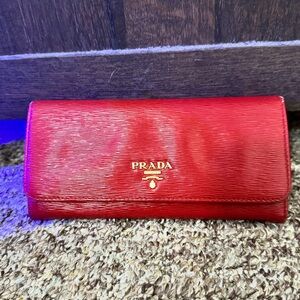 Prada Scarlet Red Women's Wallet